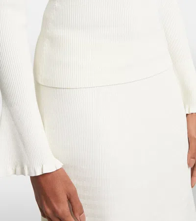 Proenza Schouler Sandra Turtleneck Sweater In Ecru In White