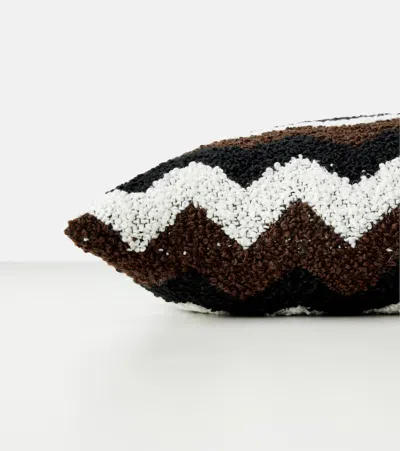Missoni Riccio Zigzag Bouclé Cushion In Black