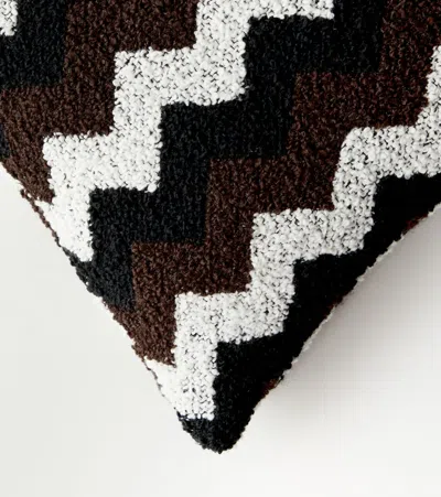 Missoni Riccio Zigzag Bouclé Cushion In Black