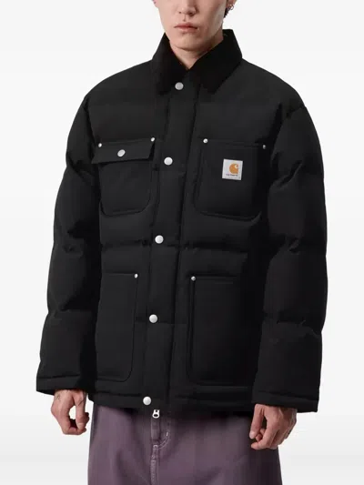 Carhartt Rayler Corduroy Collar Jacket In Black