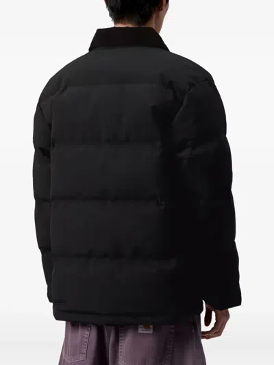 Carhartt Rayler Corduroy Collar Jacket In Black