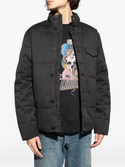 Ps By Paul Smith Chest-pocket Padded Jacket In Black