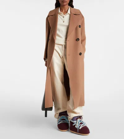 Moon Boot Icon Low Suede Laces Ankle Boots In Burgundy