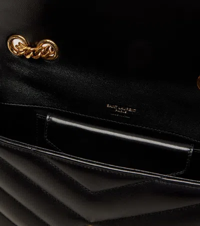 Saint Laurent Loulou Small Ysl Shoulder Bag In Quilted Leather In Brown