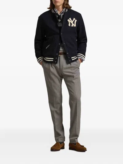 Polo Ralph Lauren Xyankees Striped-hem Jacket In Multi