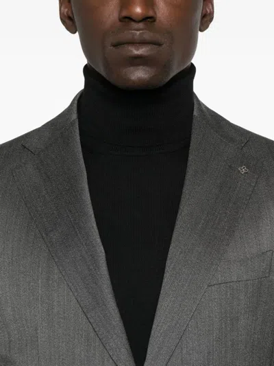 Tagliatore Single-breasted Suit In Gray