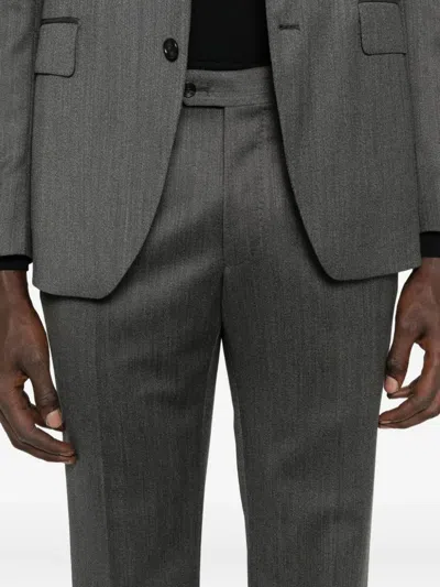 Tagliatore Single-breasted Suit In Gray