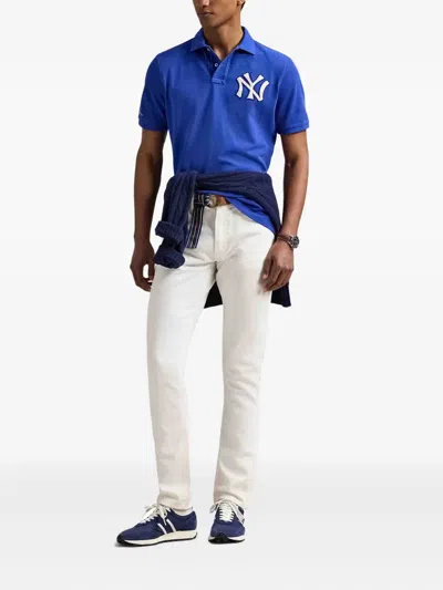 Polo Ralph Lauren Xyankees Short-sleeve Polo Shirt In Blue