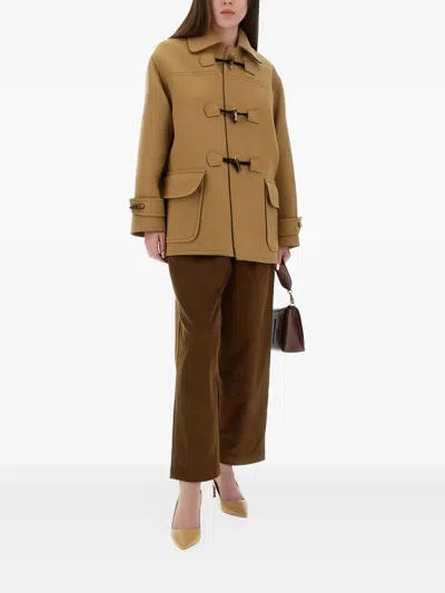 Moschino Corduroy Pants In Brown