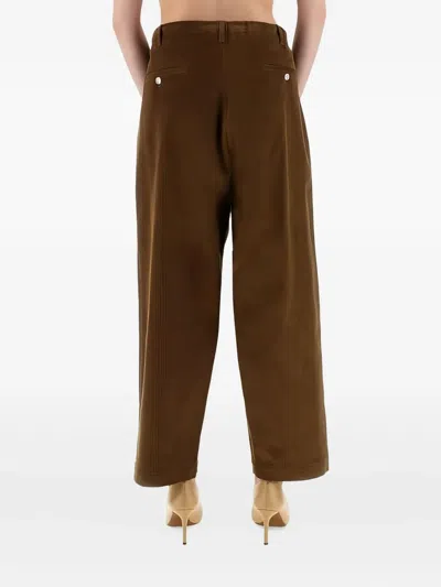 Moschino Corduroy Pants In Brown