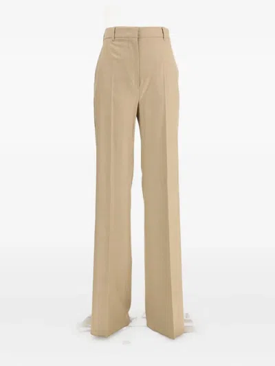 Max Mara Casual Pants With Belt Loops In Neutral