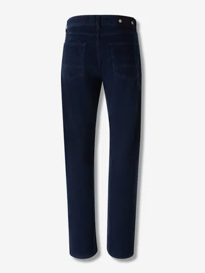 Stone Island Denim Wide Leg Jeans In Blue