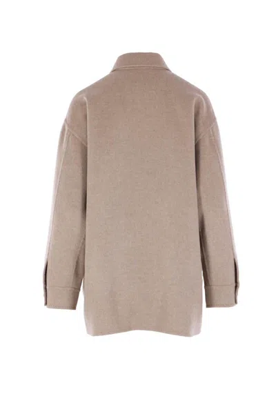 Max Mara Relaxed Fit Jacket Front Pockets In Multi