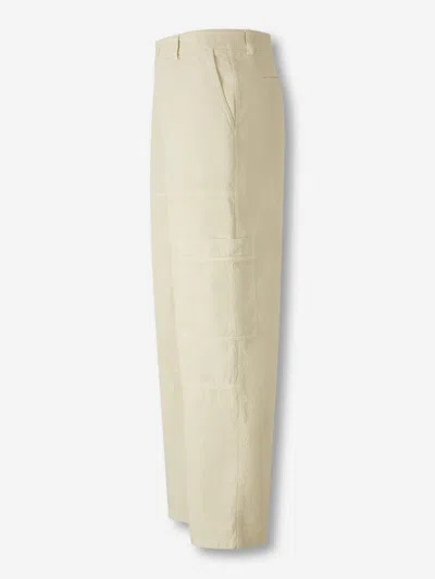 Off-white Bermudas In Neutral