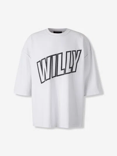 Willy Chavarria White T-shirt With Willy Logo In White