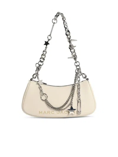 Marc Jacobs 'the Shoulder' Cotton Leather Bag In White