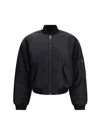 Balenciaga Standard Padded Bomber Jacket In Black