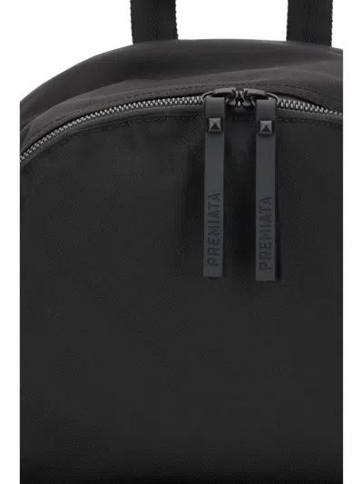 Premiata Versatile Backpack With Multiple Storage Options In Black