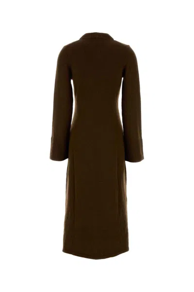 Loulou De Saison Brown Wool Blend Ari Dress In Brown