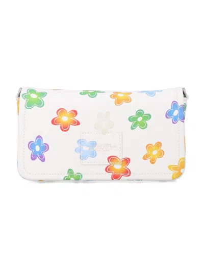 Marc Jacobs Leather The Mini Bag With Floral Print In White