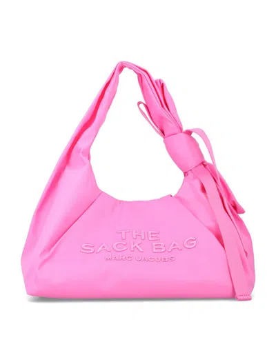 Marc Jacobs The Bow Nylon Large Sack Bag In Pink