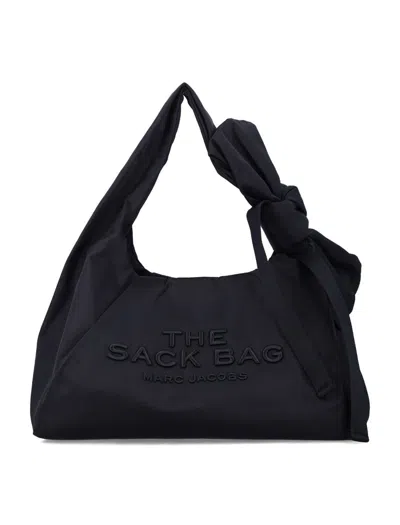 Marc Jacobs The Bow Nylon Large Sack Bag In Black