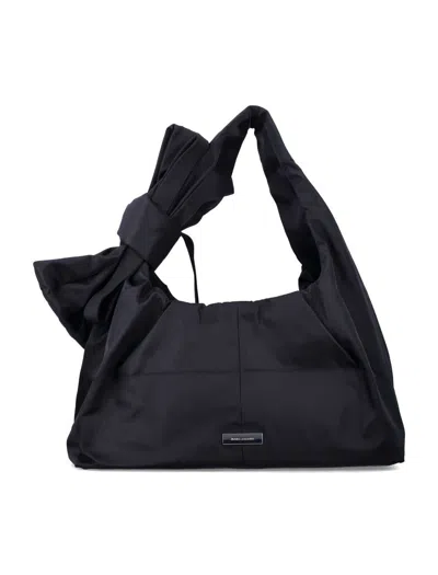Marc Jacobs The Bow Nylon Large Sack Bag In Black