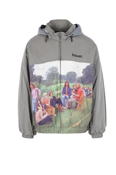 Undercover Graphic-print Jacket In Gray