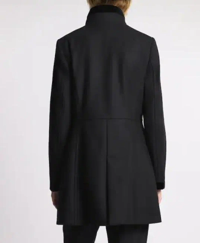 Fay Virginia Coat In Wool Fabric In Black