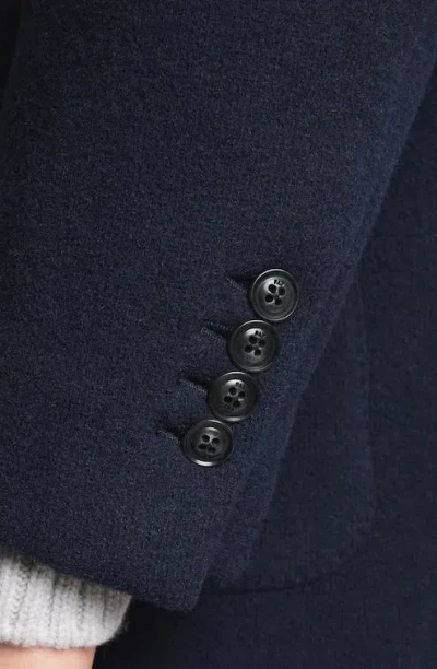Fay Double-breasted Coat In Blue