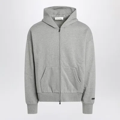 Fear Of God Essential Fleece Hoodie In Gray