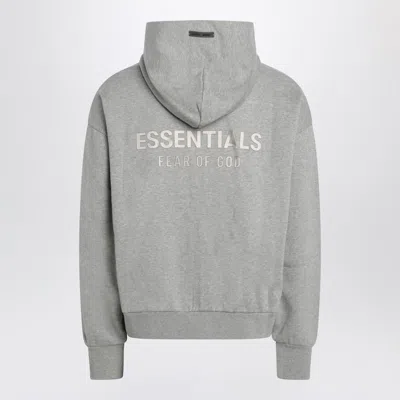 Fear Of God Essential Fleece Hoodie In Gray