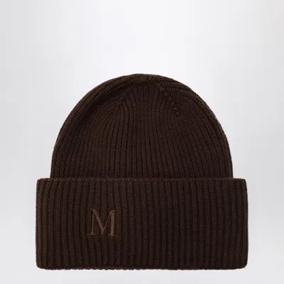 Max Mara Beanie In Brown In White