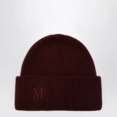 Max Mara Beanie In Raspberry In Brown