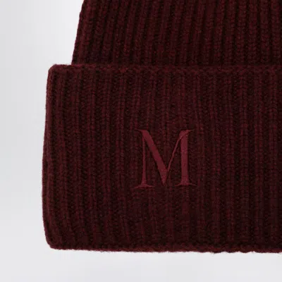 Max Mara Beanie In Raspberry In Brown