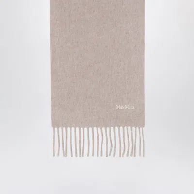 Max Mara Wool Scarf In In Gray