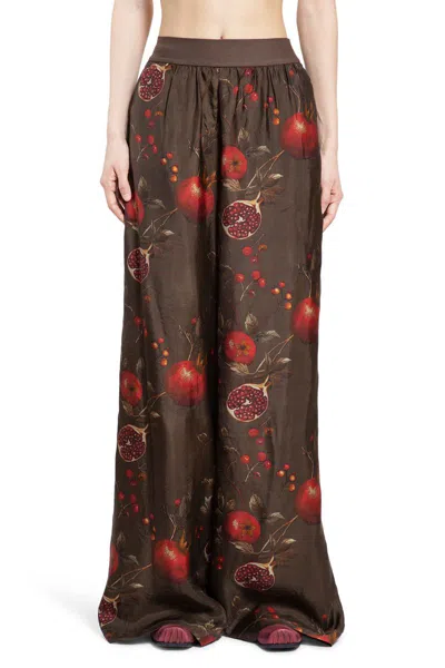 Uma Wang Trousers In Brown