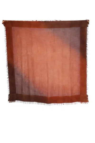 Faliero Sarti Fringed Scarf In Brown