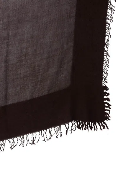 Faliero Sarti Fringed Scarf In Brown