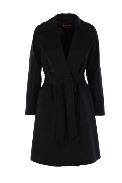 Max Mara Studio Coats In Black