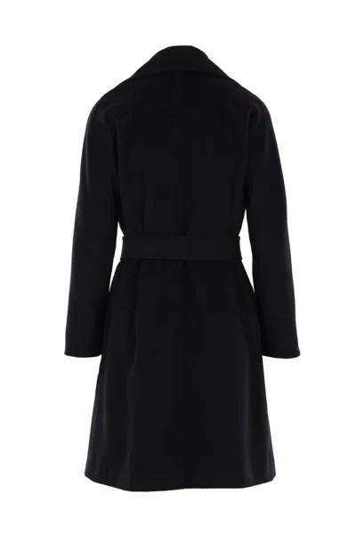 Max Mara Studio Coats In Black
