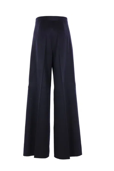 Max Mara Trousers In Blue
