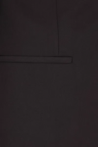 Fendi Brown Wool Crepe Blazer Jackets Brown In Brown