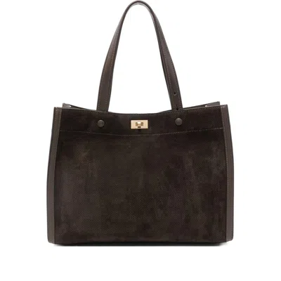 Anya Hindmarch Mortimer Panelled Tote Bag In Brown