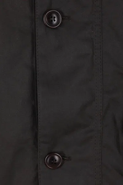 Barbour Solway Trench Wax Coat In Brown