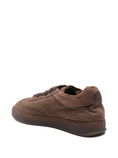 Soldini 80 Akira Sneakers In Brown Suede  In Brown