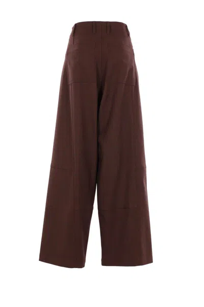 Plan C Trousers In Brown