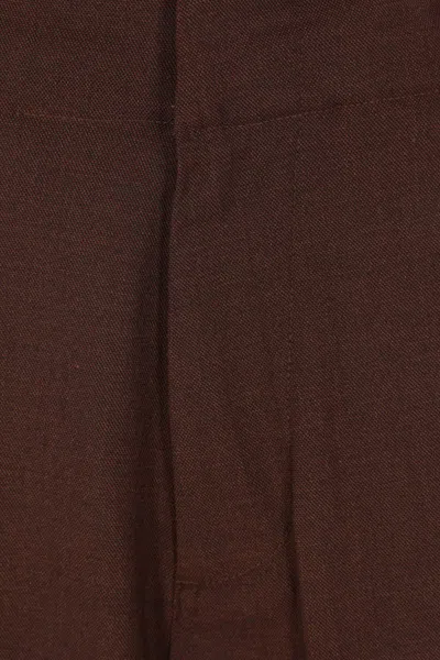 Plan C Trousers In Brown