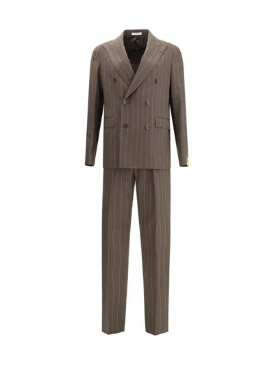 Tagliatore Double-breasted Suit In Gray
