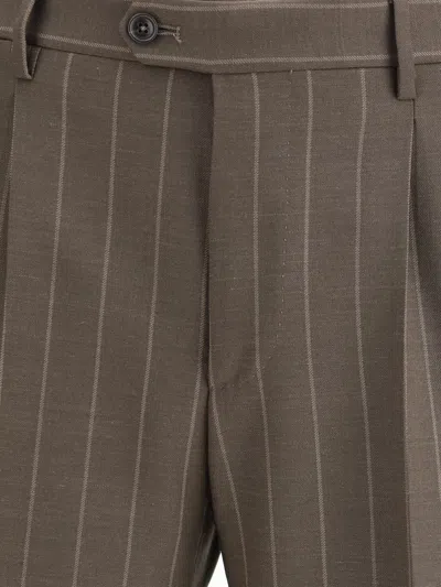 Tagliatore Double-breasted Suit In Gray